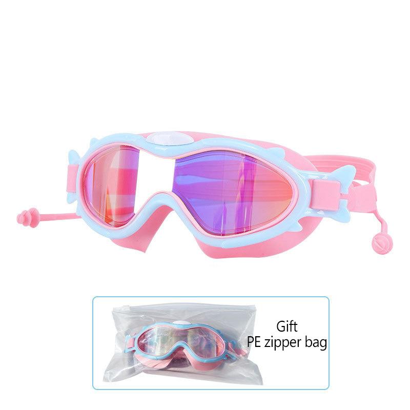 

Профессиональные очки для плавания Детские очки для плавания Дайвинг HD Водонепроницаемые Защита от запотевания Защита от УФ-лучей 4-15 лет Детские очки для плавания порошок синий