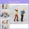Entzückende Tim und Struppi Abenteuer Figuren Sammlung Set aus sechs PVC-Modellen für Sammler