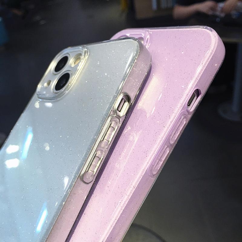 Eiskristall Glitzer Klare Handyhülle für Iphone 13 12 11 Pro Max Xr Xs X 11 13 Pro Objektivschutz stoßfeste klare Rückseite