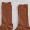Monfoot Women S Ribbed Long Neck SockS Deep Orange