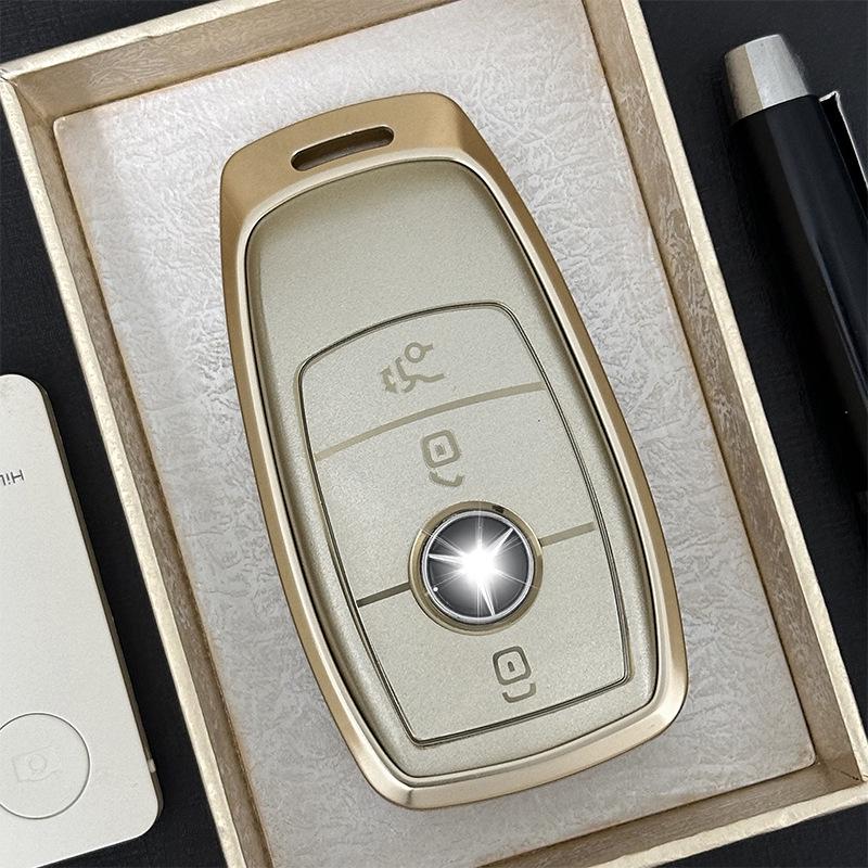 Metall-Schlüsseltasche für Mercedes-Benz E-Klasse (E200, E300L, E260) & GLC mit Schnalle