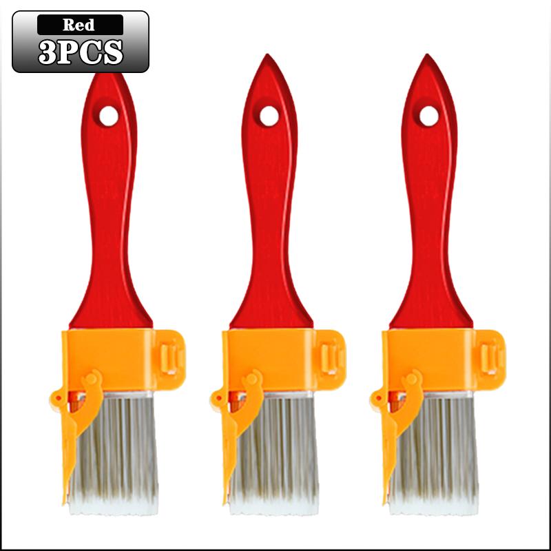 Ferramenta de Borda de Pintura 2 em 1 e Pincel - Pincel de Pintura Profissional Angulado para Recortes em Paredes Tetos Decoração de Casa DIY Presente de Natal