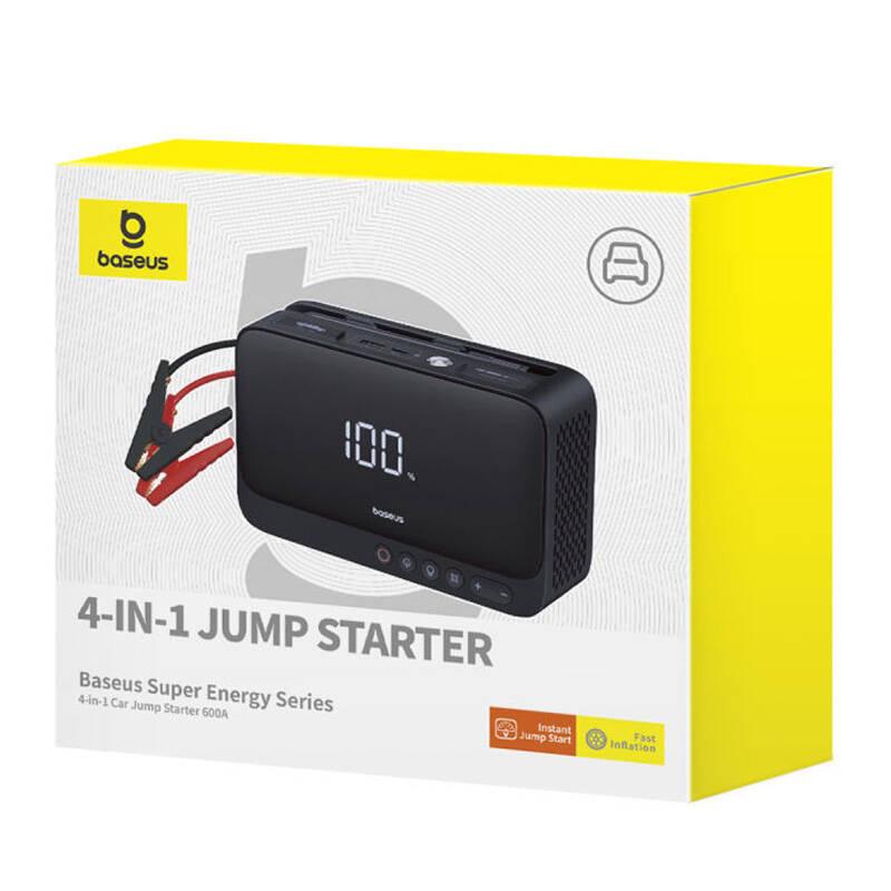 Powerbank / Rozrusznik Baseus Super Energy Car Jump Starter, 600A (Czarny)