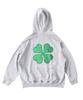 Chris Chello Four-Leaf Clover Oversized Hoodie_Gray