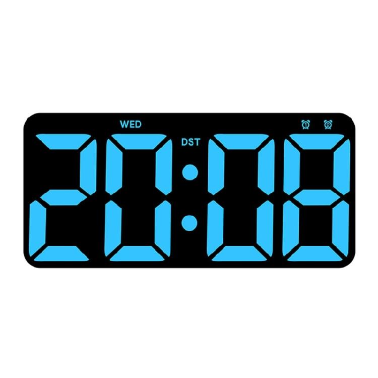 Clear Display LED Wall Clock with Digits, Countdown Calendar and Thermometer Adjustable Brightness for Comfort