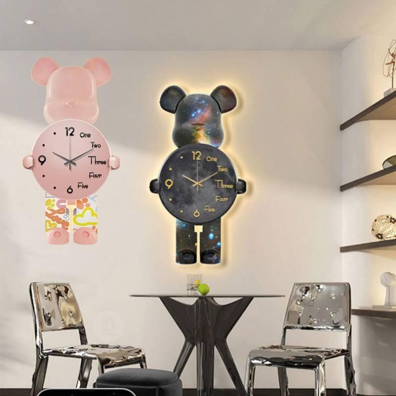 Wall Violentbear Clock Creativity Timepiece Living Decoration Room