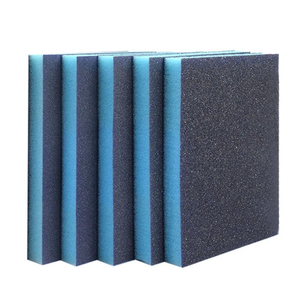 5pcs Reusable Grit Sanding Sponge Polishing Pad Abrasive Sponge  Metal Wood Polishing
