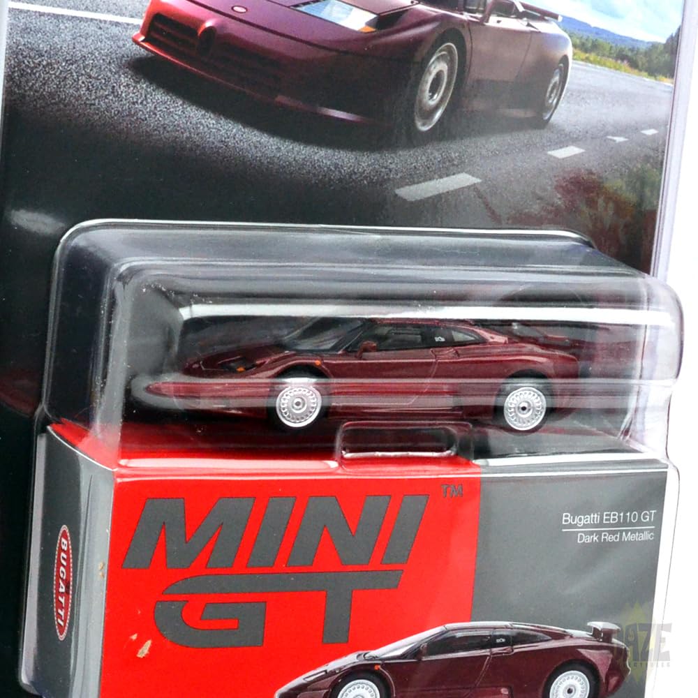 MINI GT 164 Scale MiJo TOYS - BUGATTI EB110 GT (DARK RED METALLIC)