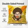 M-MonchhIChisS Cartoon Cushion Cover Pattern Printed Pillowcase for Living Room Sofa Cushion Cover & Bedroom Decor