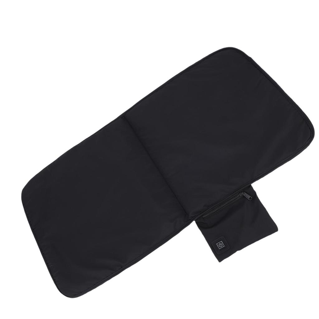 Pernă Încălzită Neagră USB Pad Încălzit cu 3 Setări de Căldură pentru Scaun de Camping în Aer Liber