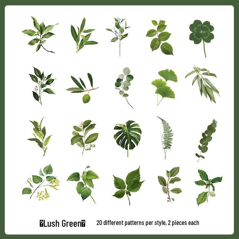 PVC Flower & Plant Stickers for DIY Crafts, Journals, Collages & Kids' Gifts