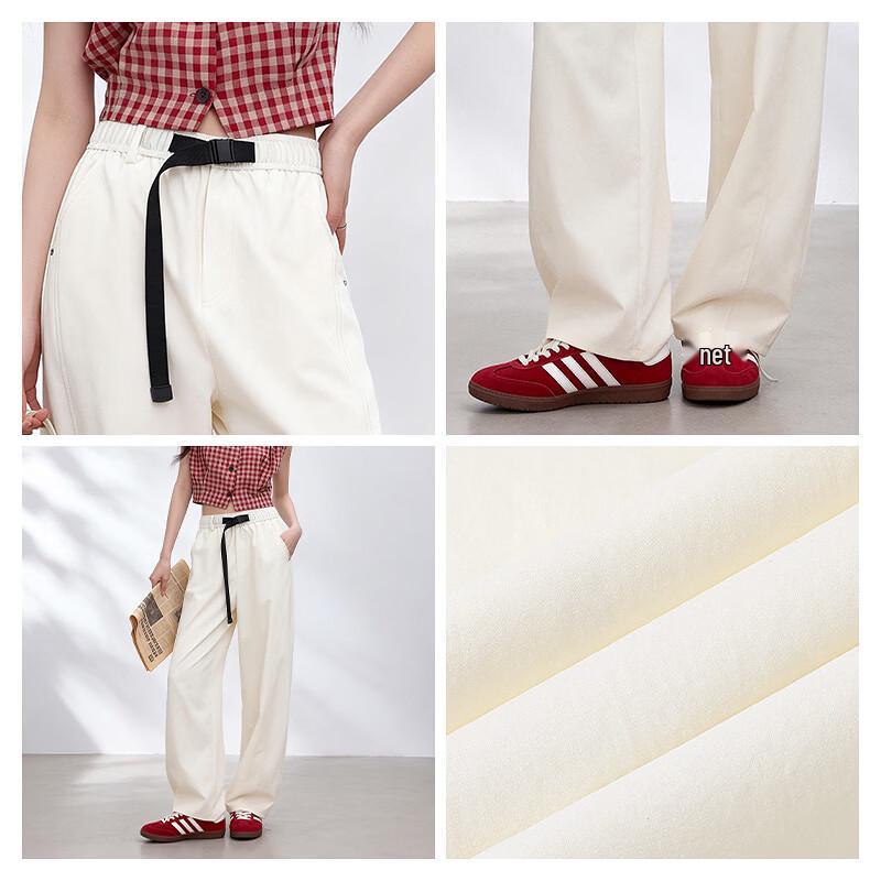 MJ Style Women's Casual Curved Wide-Leg Trousers