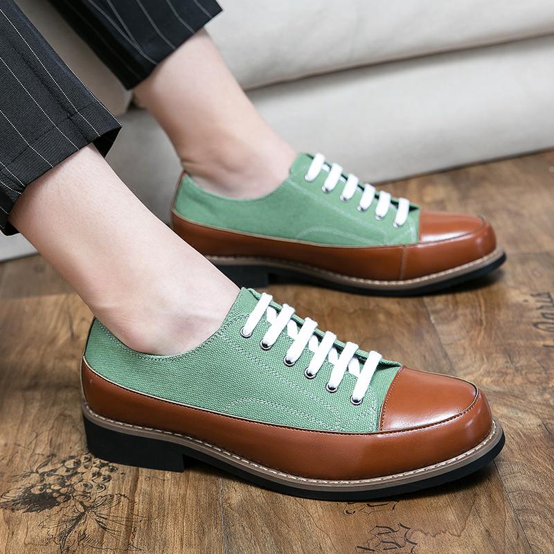 Leather Men Shoes Casual Lace Up High Quality Business Platform Shoes Classic Low Heel Leather Premium Luxurious Oxford Shoes