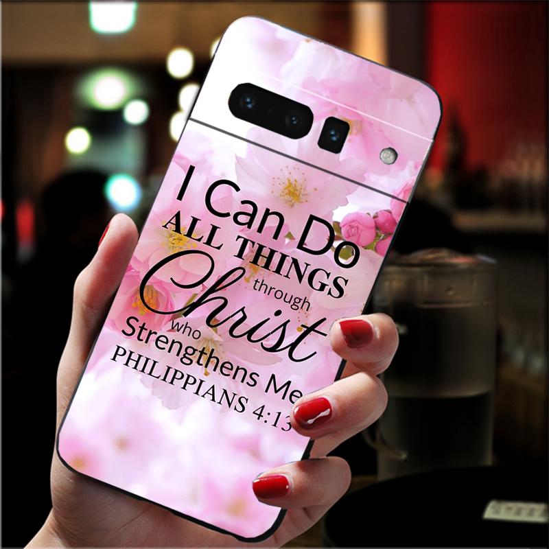 

Bible verse Christ Jesus Carcasa Funda Phone Case For Google Pixel 10 9 Pro XL 9A 8 7 6 Pro Pixel 8A 7A 6A Pixel 8 7 6 5 Case Google Pixel 6