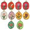 Ancient Gold Enamel Oil Drop Pendant Tulip Rose Lily Diy Bracelet Necklace Jewelry Accessories