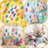 500 Labels/Roll Easter Theme Laser Stickers Colorful Reflective Gift Bag Envelope Seals