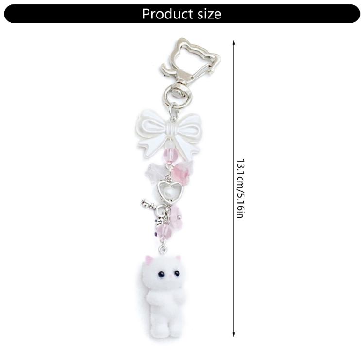 Unique Cat Designs Bead Strap Handmade Phone Strap Phone Lanyard Beads Texture Fashion Accessory for Phones and Bags