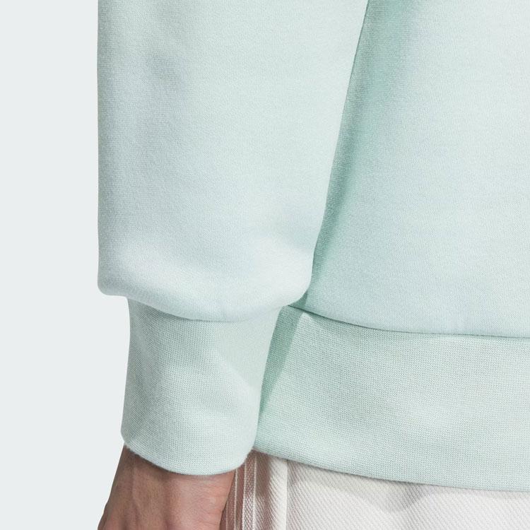 Adidas Sportswear Pocket Sweatshirt Solid Color Logo Sports Casual Pullover Crewneck Men Sweatshirt Light-Green IM9067