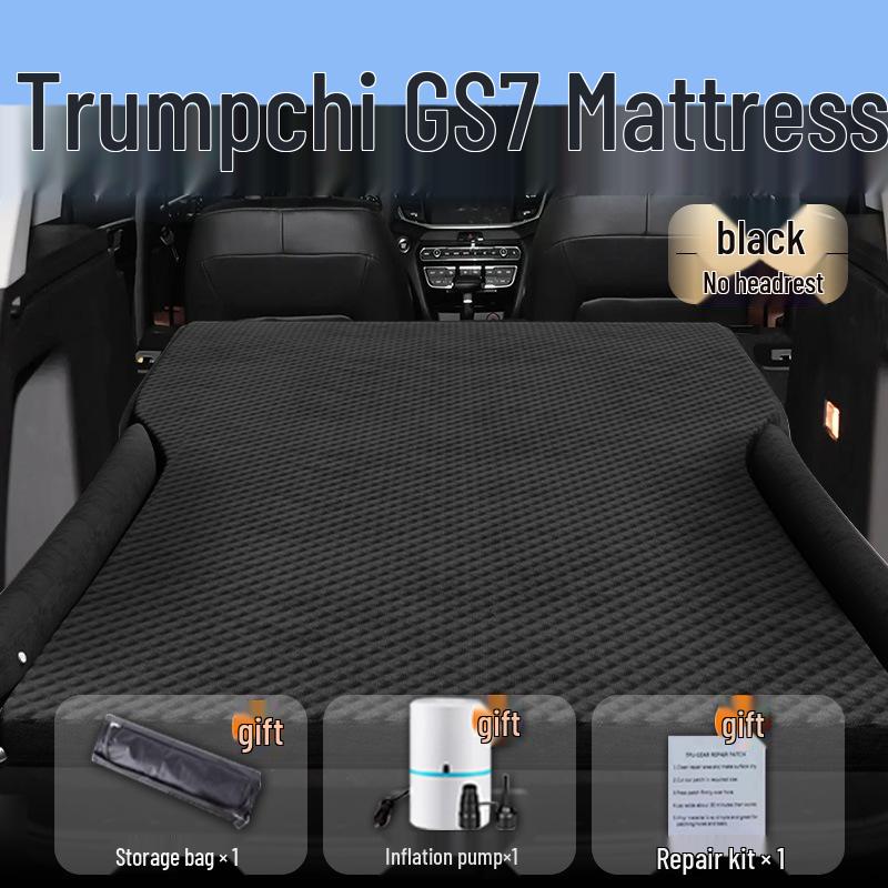 Inflatable Car Mattress for GAC Trumpchi GS7 - Trunk & Rear Seat Sleeping Pad.