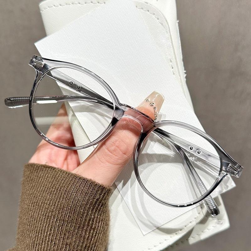 Ultraleichte ovale Rahmen Brille mit klarem Glas für Damen Leopard Grün Herren Blaulichtblockierende Computerbrille