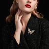 Fashion Delicate Rhinestone Butterfly Brooches for Women Clothing Coat Jewelry Accessories Gifts