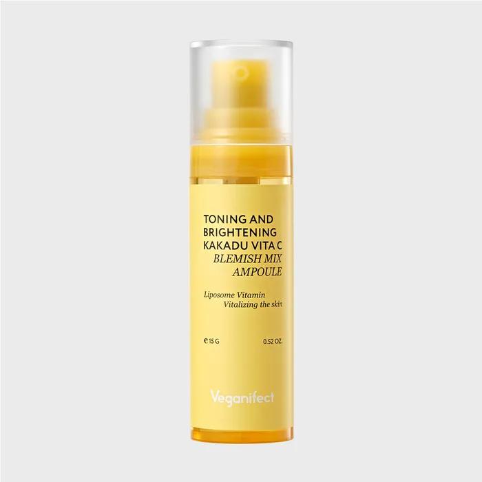 [Pure Vitamin C 10%/Antioxidant/Blemishes/Spots/Tone] Vegan Effect Vitamin C Glutathione Niacinamide Ampoule 15g