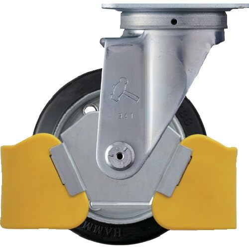

Hammer Caster with Foot Guard, Swivel, Rubber Wheels, Steel Wheels with Roller Bearings, 125mm, 420S-RB125WY3