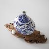 Jingdezhen Blue and White Porcelain Vase: Old-Fashioned Ceramics Inspired by the Forbidden City for Living Room Decor.
