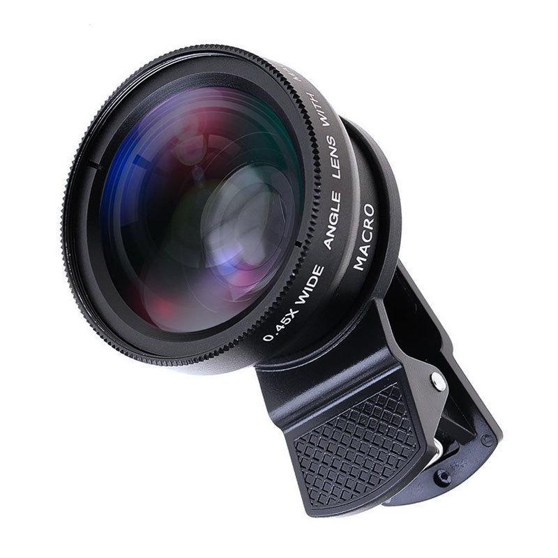0.45x Wide-Angle Macro Lens Clip for Mobile Phones