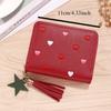 Women Small Wallet Ladies Mini Tassel Wallet Cute Short Zipper Lovely Pu Leather Coin Purse Female Hand Wallet Cartera