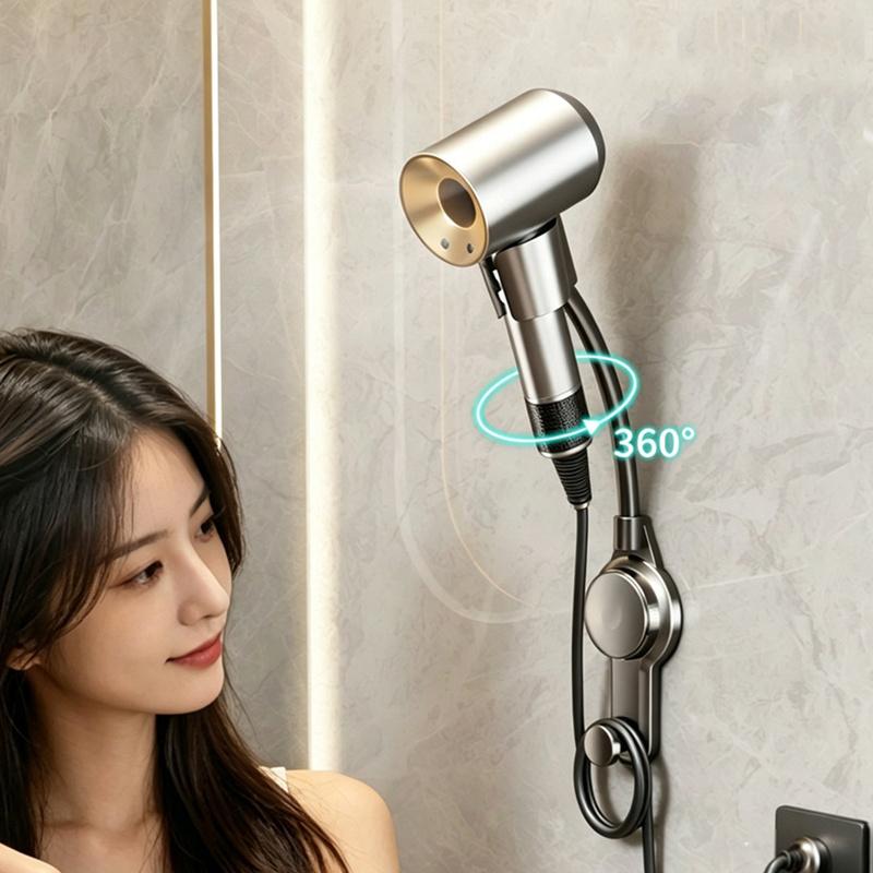 Powerful Suction Cup Hair Dryer Stand Bathroom Shelf Bathroom Organizer Shower Organizer No Need To Hold By Hand Hanging Rack