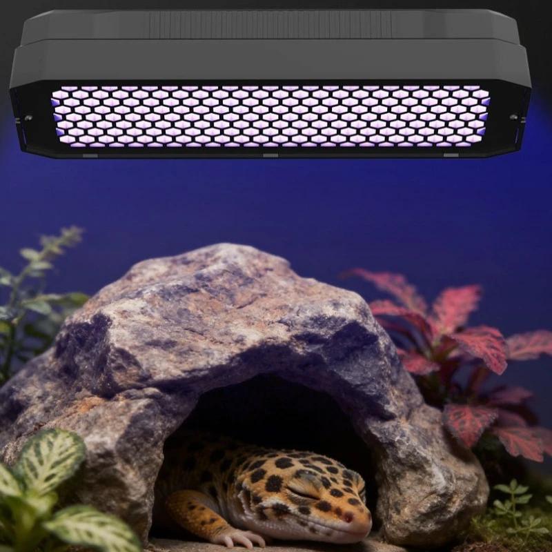 UVB Reptilien Terrarium Lampe UVA LED Dimmbar Timer Zuchtbox Lampe Flammhemmend Intelligente Reptilien Hundehütte Lampe Habitat Beleuchtung
