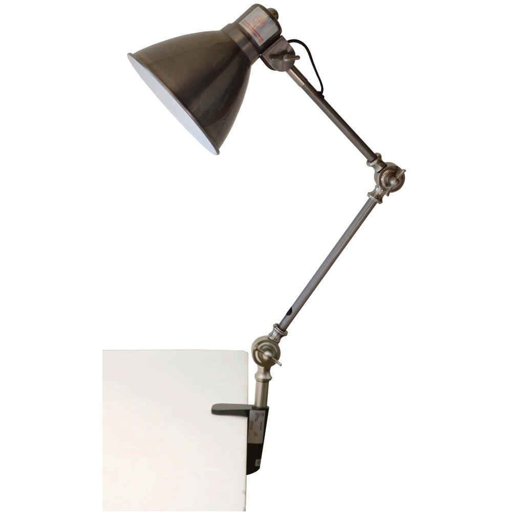 

Hermosa EN-007D Industrial Desk Lamp, Silver, LED Compatible, for rooms up to 4.5 tatami mats (16 sq ft).