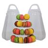 4 Tiers Portable Box Cupcake Display Rack Holder Macaron Tower Macaroon Display Cake Stand Birthday Party Wedding Decoration