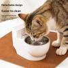 Distributeur d'eau pour animaux de compagnie Simulation amusante de cuvette de toilettes Distributeur d'eau Bol pour chat et chien Acier inoxydable amovible Bol d'eau pour animaux de compagnie Chat Chien