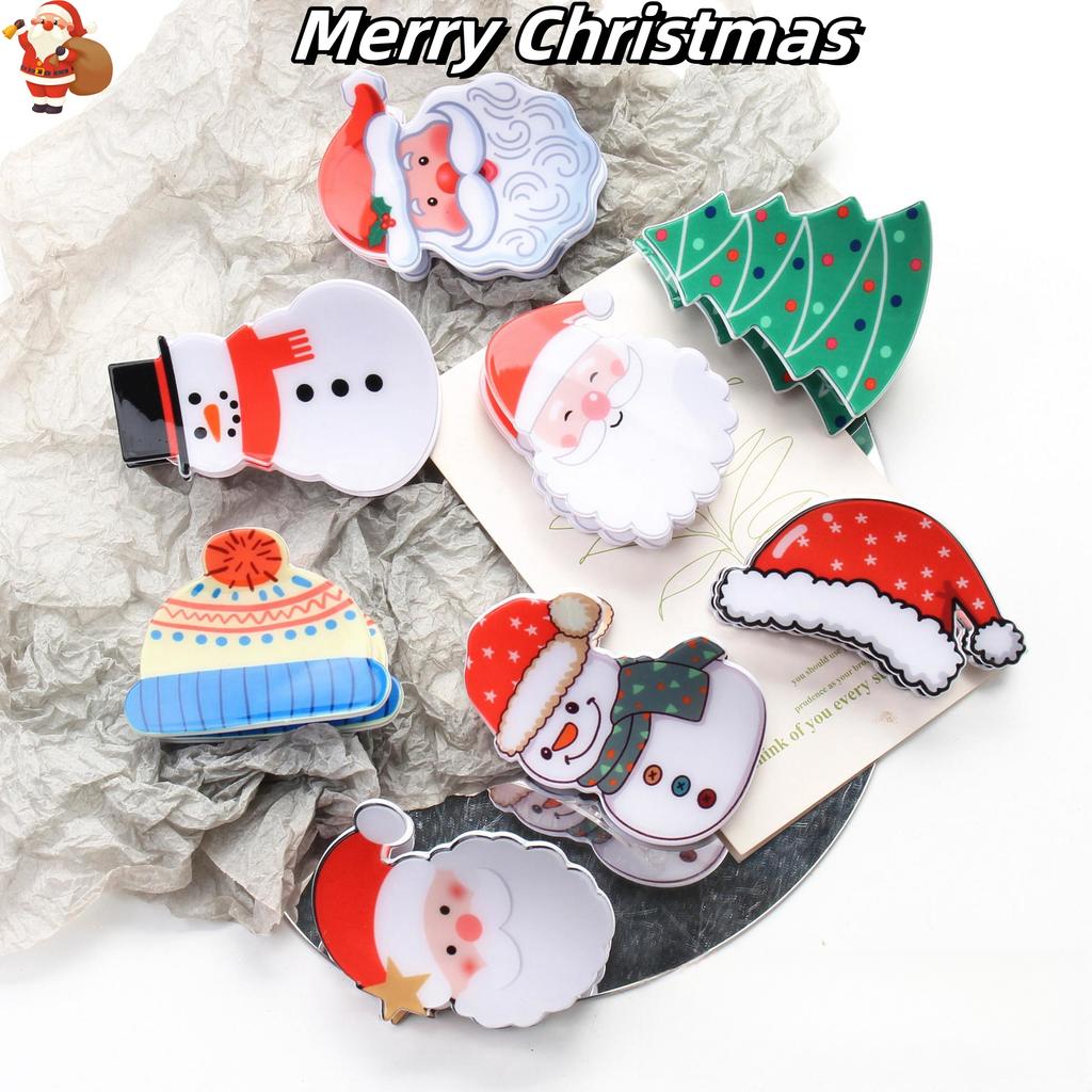 Weihnachten Greifspange Cartoon Schneemann Haarnadel niedlich einfach Fortgeschrittenes Gefühl Haiklammer Haaraccessoires Feiertag Pendeln
