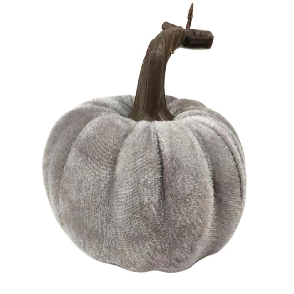 

Home Decor Artificial Pumpkin Simulation Pumpkin Model Halloween Decoration Fall Harvest Decor серый