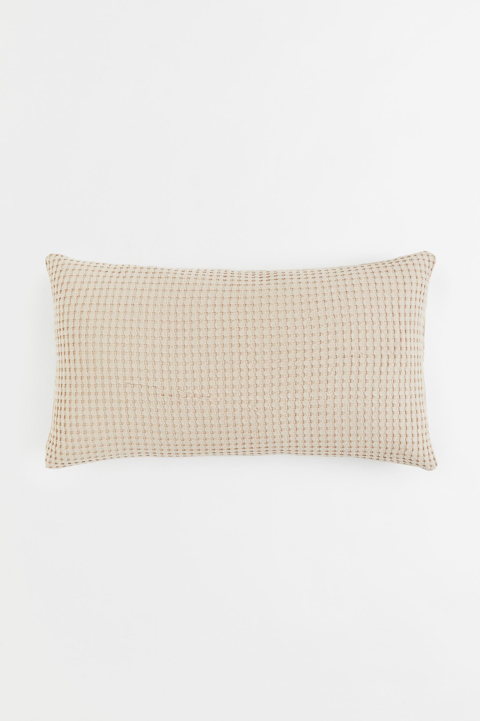 

Waffled cotton cushion cover