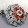 1pc Red Floral Mandala Design Umbrella with Plastic Handle,Suitable for All Seasons Home Travel Outdoor UmbrellaDD1340