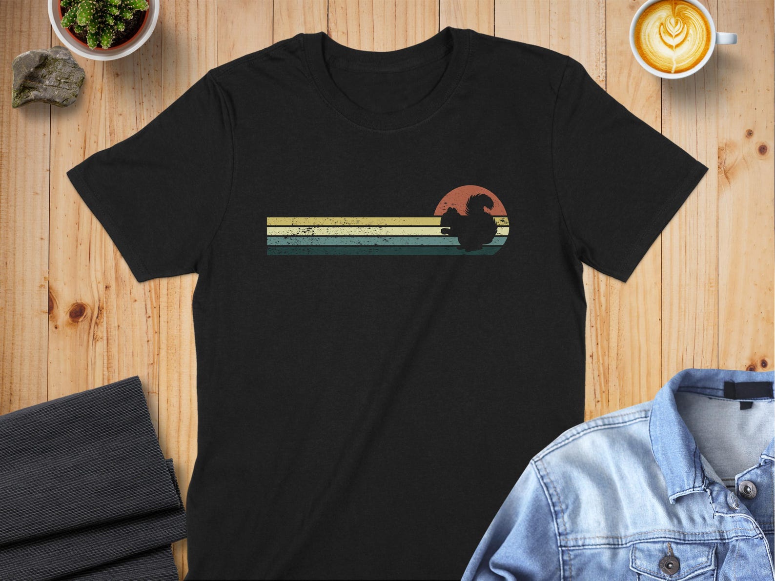 Squirrel Vintage Chipmunk Gift Idea - Premium Shirt L
