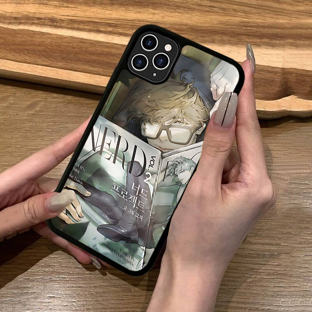 Nerd Project bl Anime PC+TPU Phone Case For iPhone 17 16 15 14 13 12 11 Pro Max Plus Kawaii Cartoon Cover