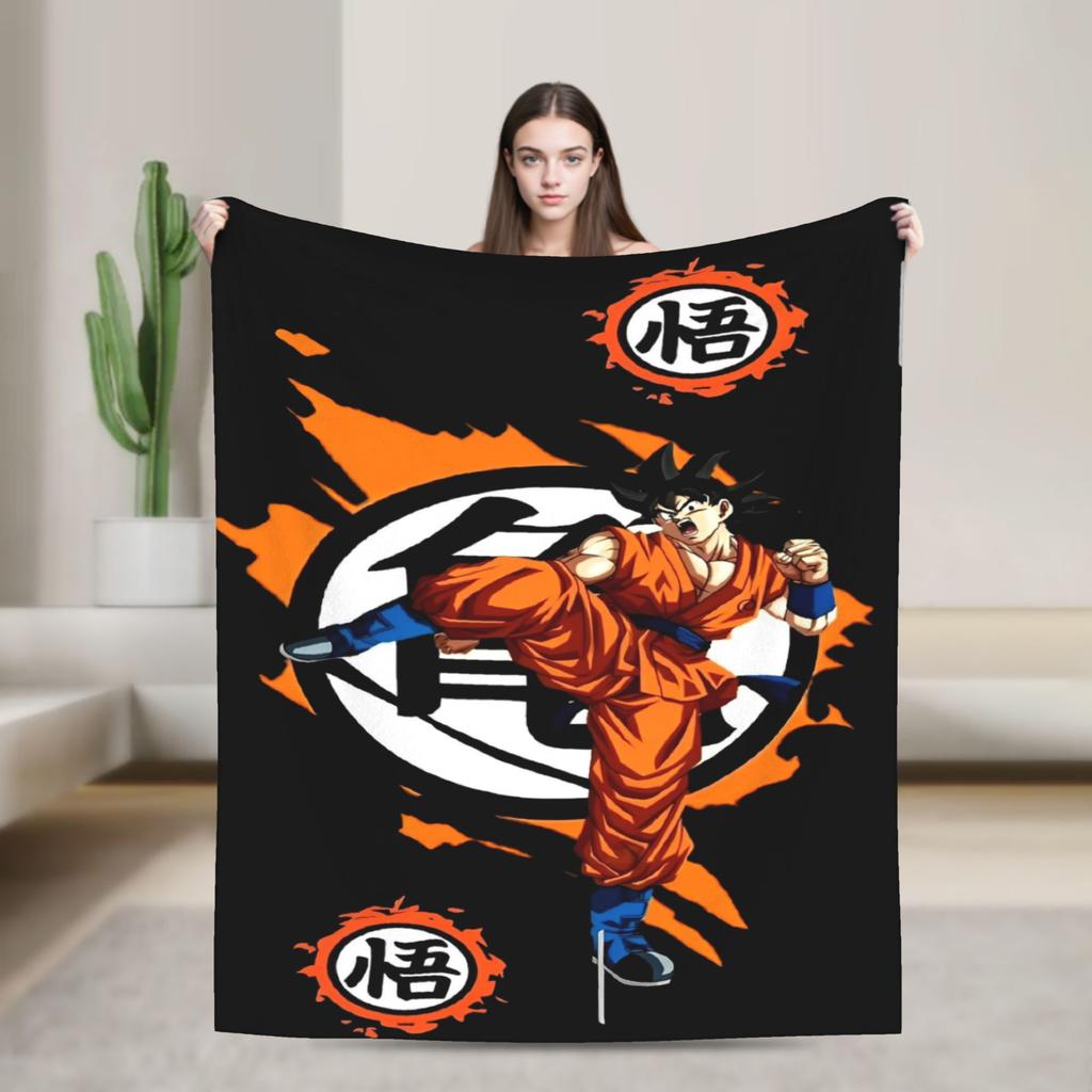 Anime D-Dragons B-Balls Blanket Quality Warm Soft Throw Blanket Winter Airplane Travel Home Decor Pattern Bedspread