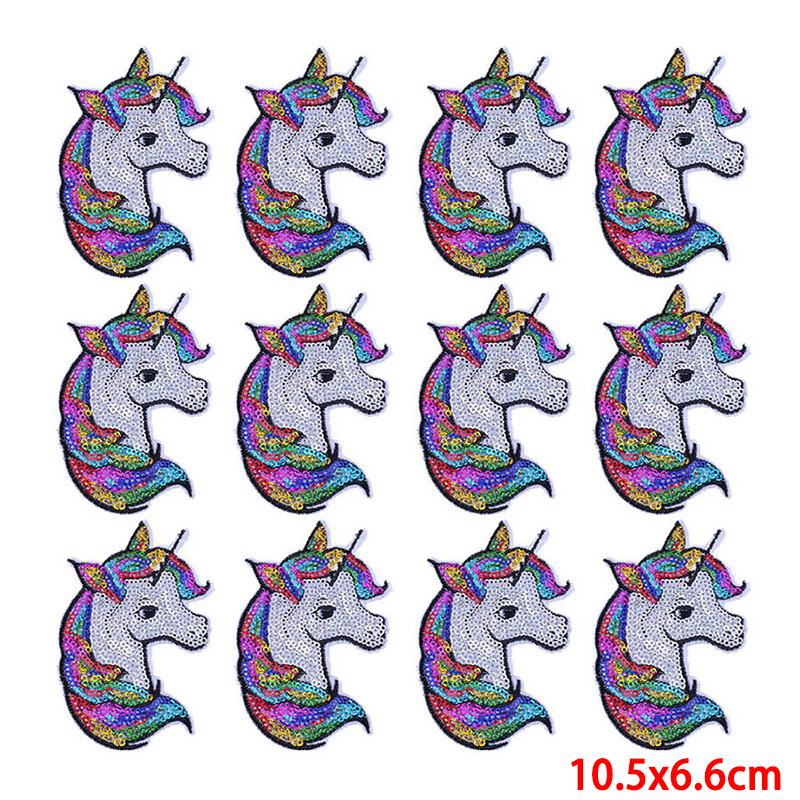 10 Pcs/lot Wholesale Embroidery Patch Iron On Patches For Clothing Patches On Clothes Jackets Decor Applique Sew Supplies