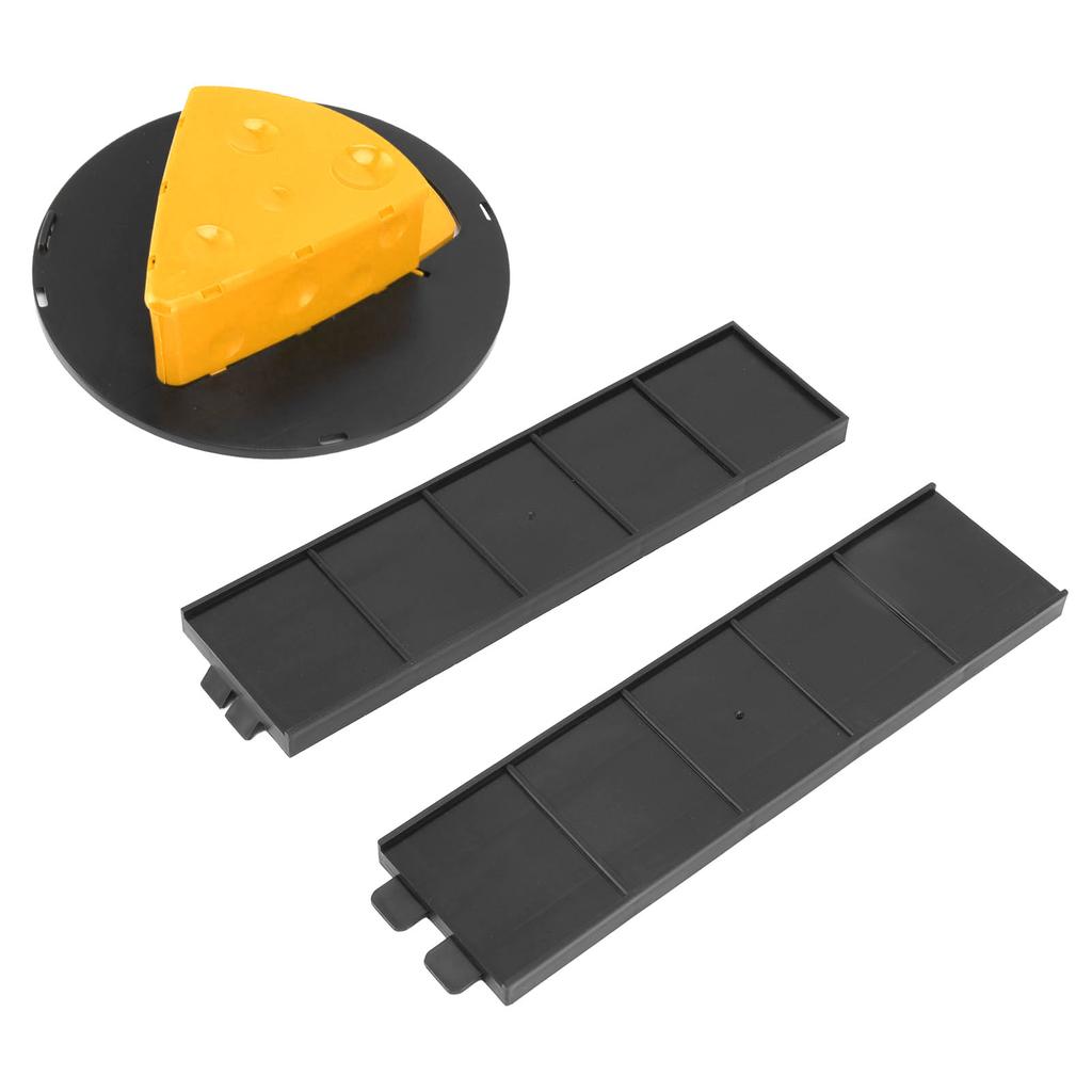 Slip Lid Mouse Trap Automatic Reset Reusable Cheese Shape Detachable Rat Trap for Barn Kitchen