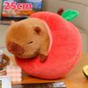 Kreatives Abnehmbares Frucht-Nest Capybara Plüschtiere Stofftier Apfel Avocado Nest Gemütliches Kissen Niedliche Capybara Puppe Raumdekoration