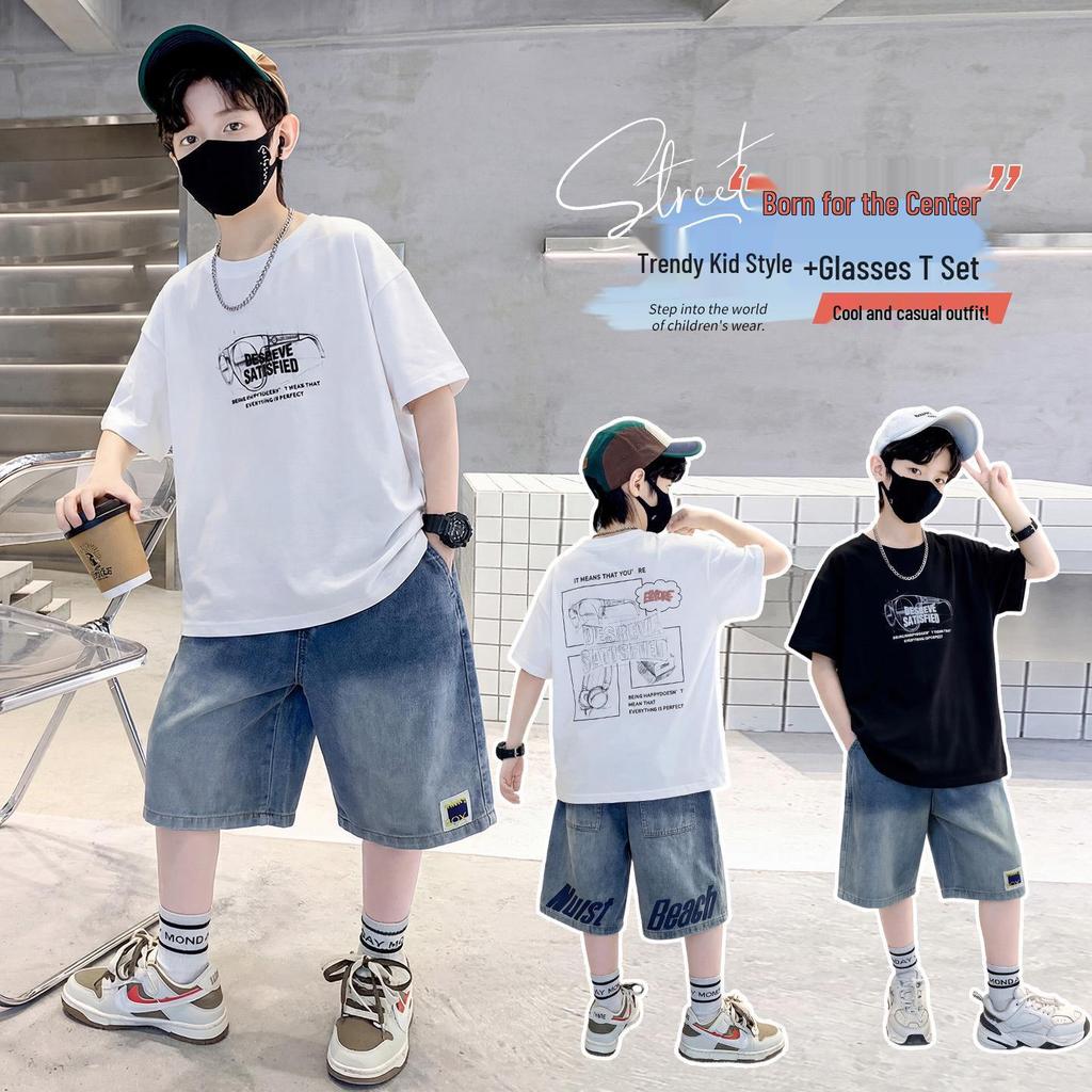 New 2026 Boys' Summer Sports Outfit - Cool, Trendy, and Lightweight for Older Kids