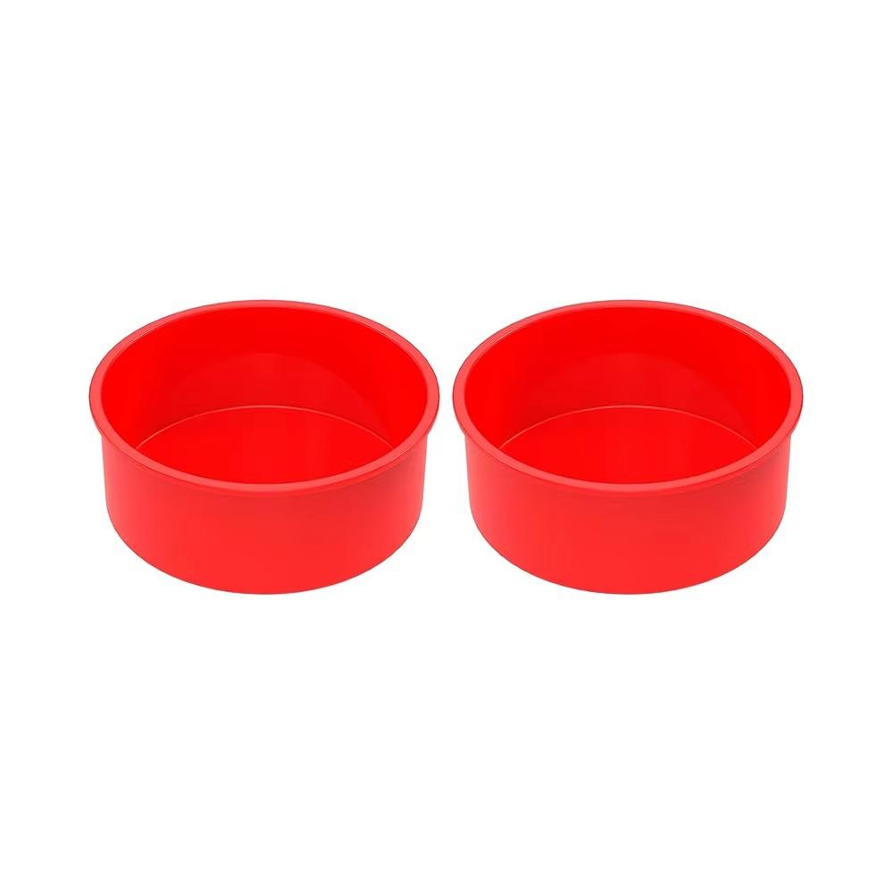4 6 8 Tommer Runde Kakeformer Silikonformer for Baking Lagkaker Ost Chiffon Regnbuekake Bakeformer