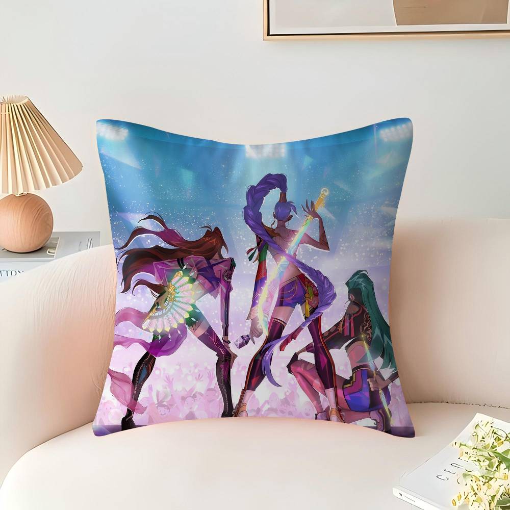 

K-Kpop Demon Hunters Personalized picture text home decorative pillows Household Gifts 45x45cm 16x16Inch