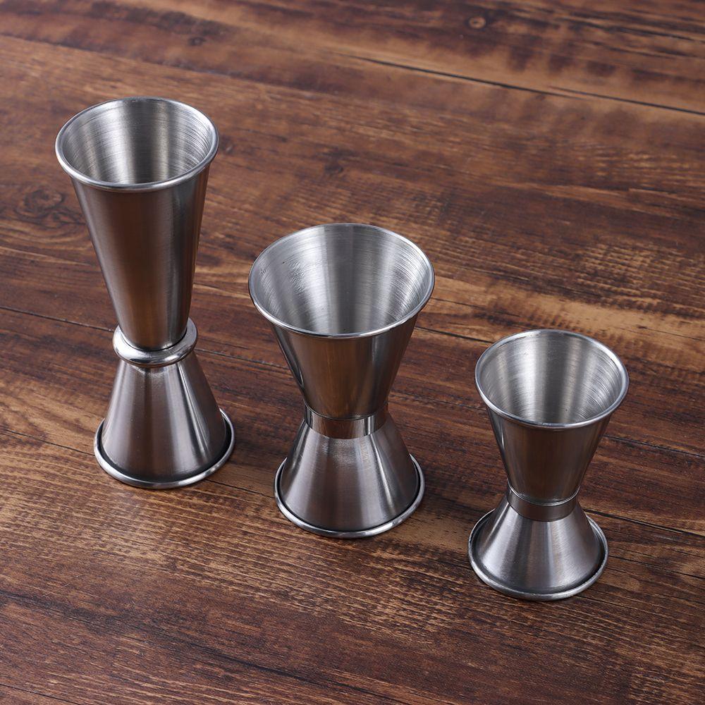 Stainless Steel Cocktail Shaker Measure Cup Dual Shot Drink Spirit Measure Jigger 15/30ml,25/50ml,20/40ml,30/50ml Measure Cup