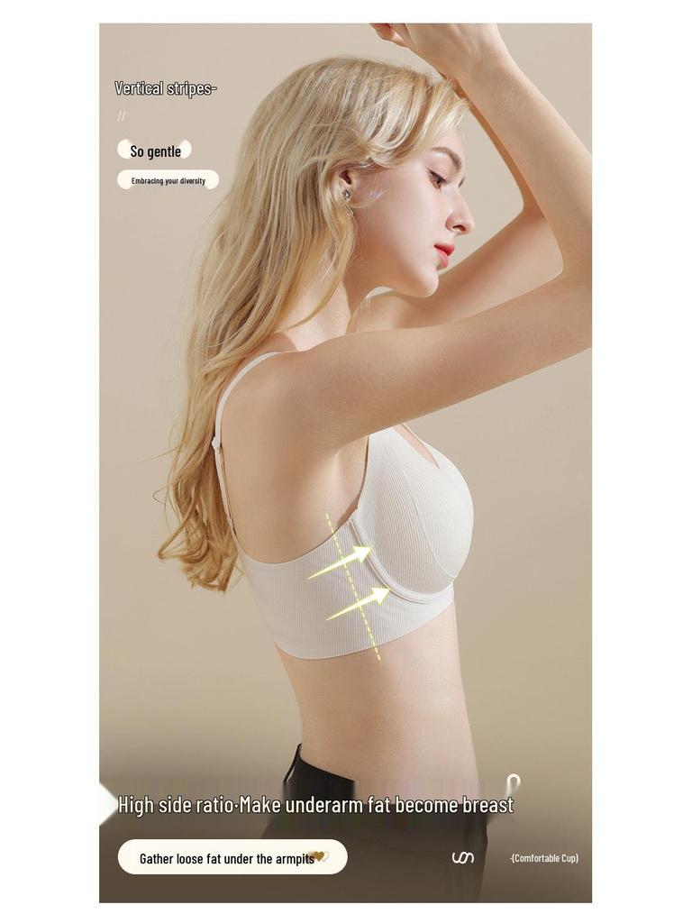 Seamless Comfortable Push-up Bra for Small Chest - Anti-Sag, No Wire, Thin Side Support